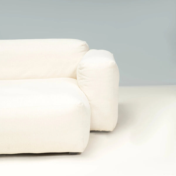 HAY Mags Soft Low Cream Fabric Modular Corner Sofa - REHAUS - HAY