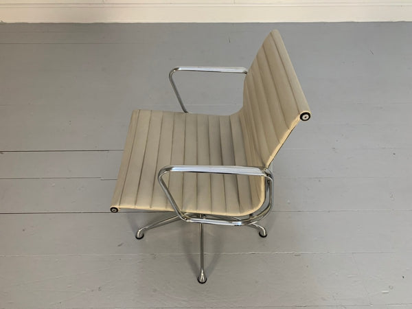 ICF Vitra Eames EA 108 Aluminium Chair - In Pale - Cream Leather @ REHAUS