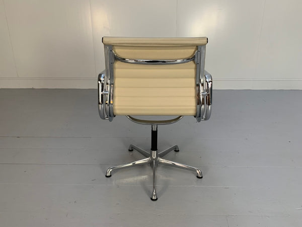 ICF Vitra Eames EA 108 Aluminium Chair - In Pale - Cream Leather @ REHAUS