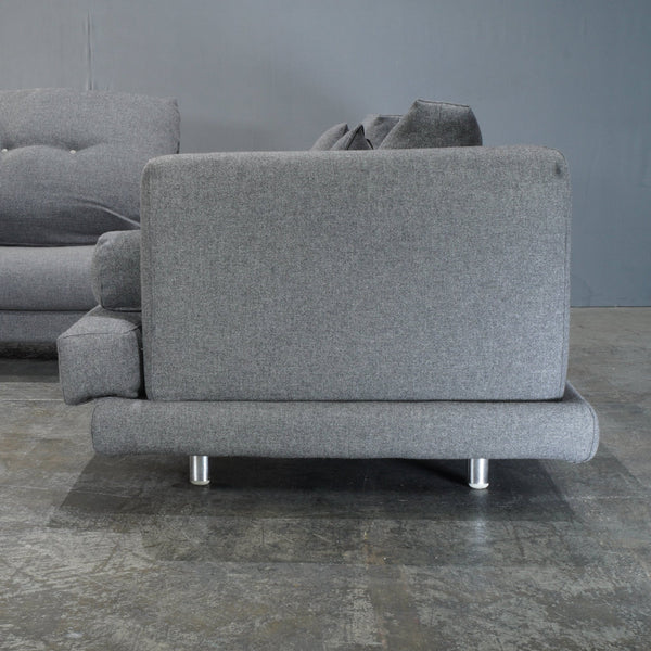 Il Loft Mercury Line Modular Grey Sofa by Giorgio Saporiti @ REHAUS