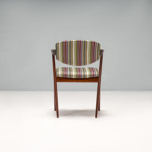 Kai Kristiansen Rosewood No 42 Chairs with Paul Smith upholstery, Set of 2 - REHAUS - Kai Kristiansen