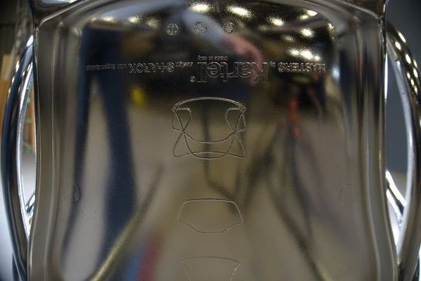 Kartell Masters Bar Stools in Titanium, Set of Two - REHAUS - Kartell