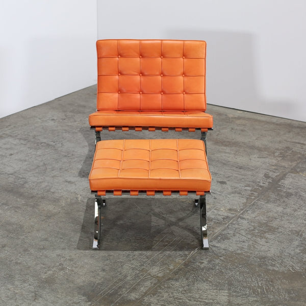 Knoll Barcelona Chairs and Footstool by Mies van der Rohe @ REHAUS