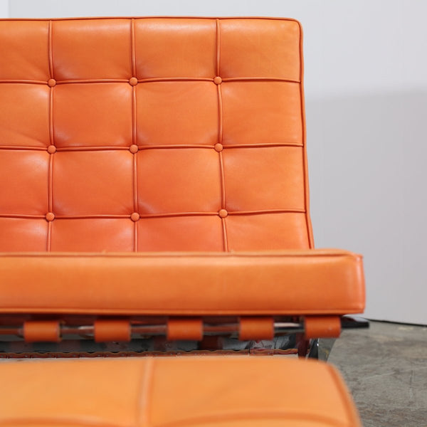 Knoll Barcelona Chairs and Footstool by Mies van der Rohe @ REHAUS