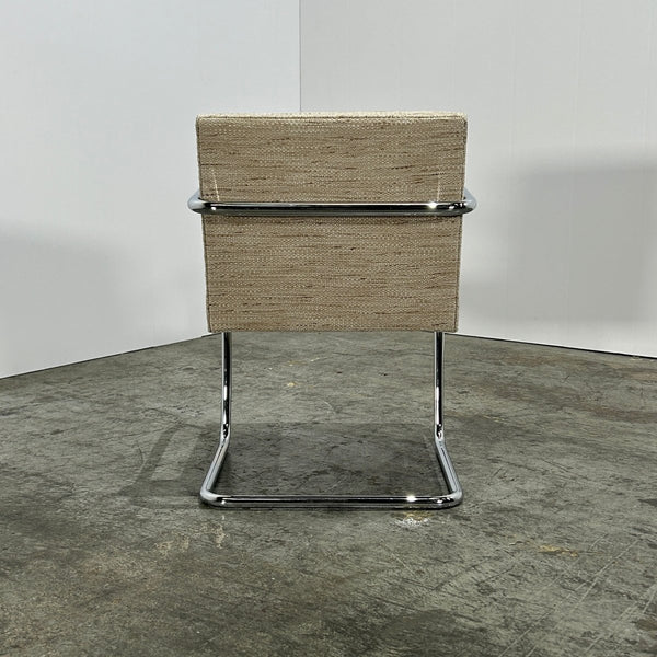 Knoll Brno Cream Tubular Chair by Ludwig Mies van der Rohe, Set of Six @ REHAUS