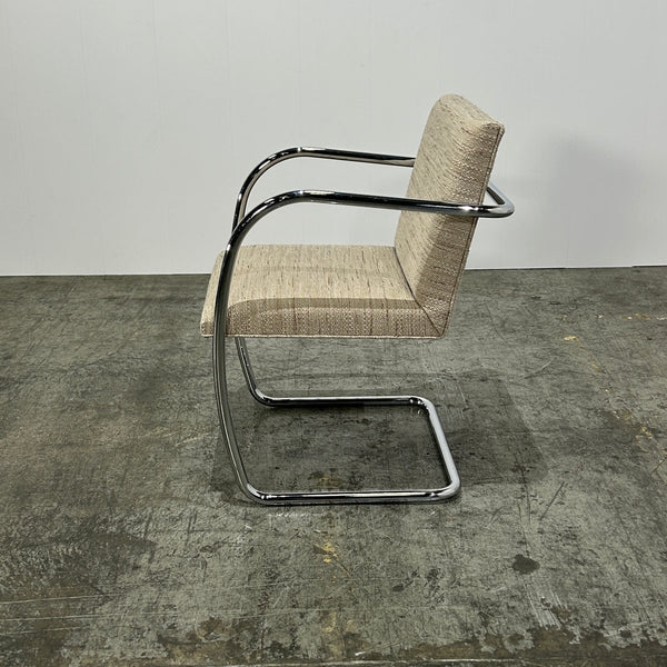 Knoll Brno Cream Tubular Chair by Ludwig Mies van der Rohe, Set of Six @ REHAUS