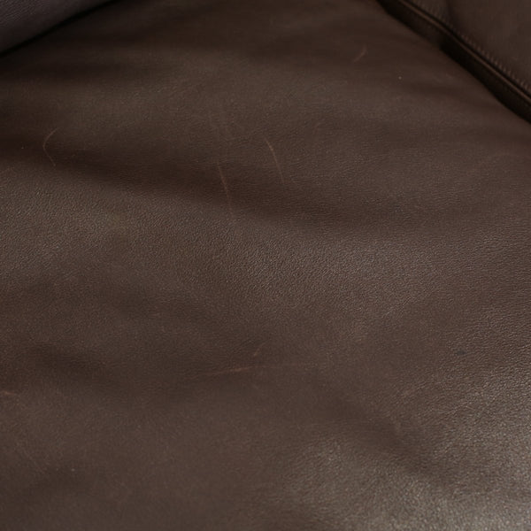 Knoll Brown Leather Fabricius Sofa @ REHAUS