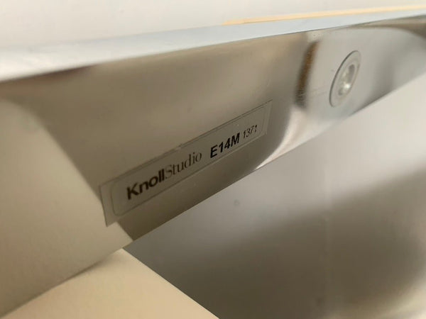 Knoll Studio Brno Flat Bar Armchairs - in Chrome & Ivory Leather, Set of Fourteen @ REHAUS