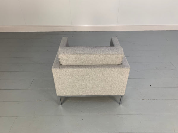 Knoll Studio Florence Knoll Lounge Chair Armchair - In Grey Wool @ REHAUS