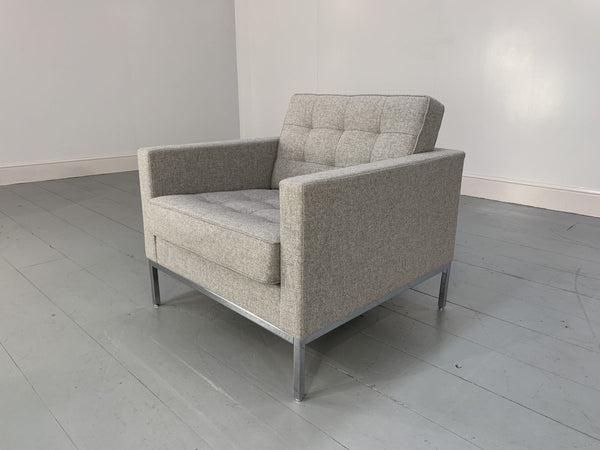 Knoll Studio Florence Knoll Lounge Chair Armchair - In Grey Wool @ REHAUS