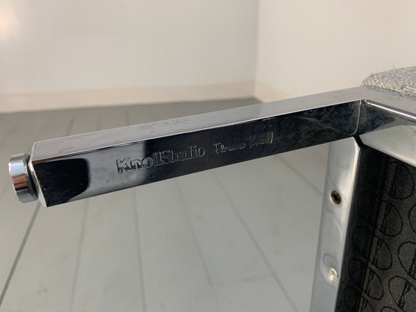 Knoll Studio Florence Knoll Lounge Chair Armchair - In Grey Wool @ REHAUS