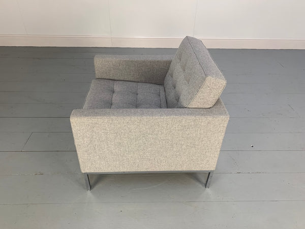 Knoll Studio Florence Knoll Lounge Chair Armchair - In Grey Wool @ REHAUS