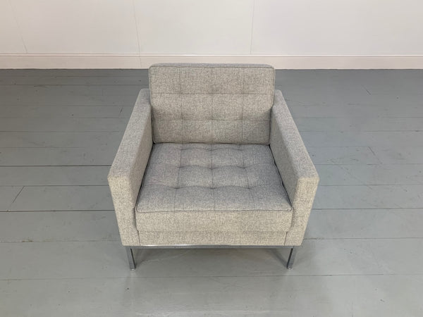 Knoll Studio Florence Knoll Lounge Chair Armchair - In Grey Wool @ REHAUS