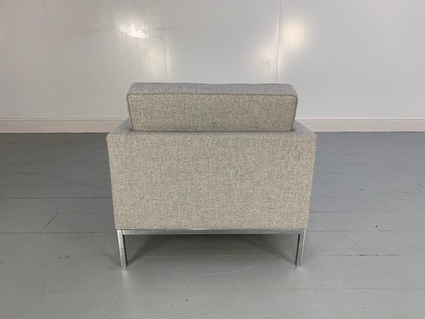 Knoll Studio Florence Knoll Lounge Chair Armchair - In Grey Wool @ REHAUS