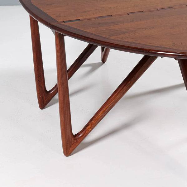 Kurt Østervig for Jason Möbler Rosewood Drop - Leaf Dining Table, 1960s - REHAUS - Kurt Østervig