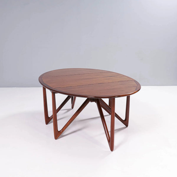Kurt Østervig for Jason Möbler Rosewood Drop - Leaf Dining Table, 1960s - REHAUS - Kurt Østervig