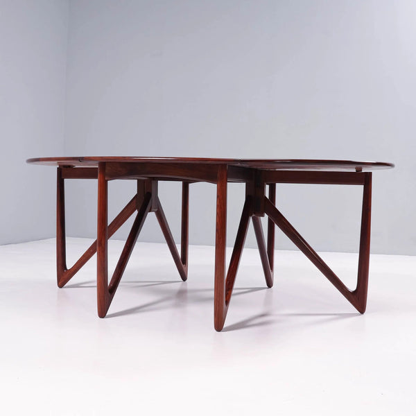 Kurt Østervig for Jason Möbler Rosewood Drop - Leaf Dining Table, 1960s - REHAUS - Kurt Østervig