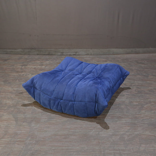 Ligne Roset Blue Togo Footstool by Michel Ducaroy @ REHAUS