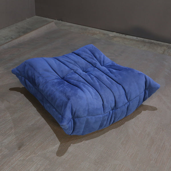 Ligne Roset Blue Togo Footstool by Michel Ducaroy @ REHAUS