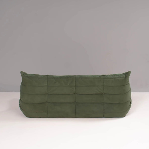 Ligne Roset by Michel Ducaroy Green Suede Togo Three Seater Sofa - REHAUS - Michel Ducaroy