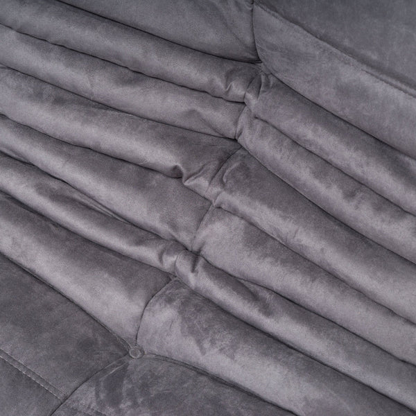 Ligne Roset by Michel Ducaroy Togo Grey Armchair and Footstool - REHAUS - Michel Ducaroy