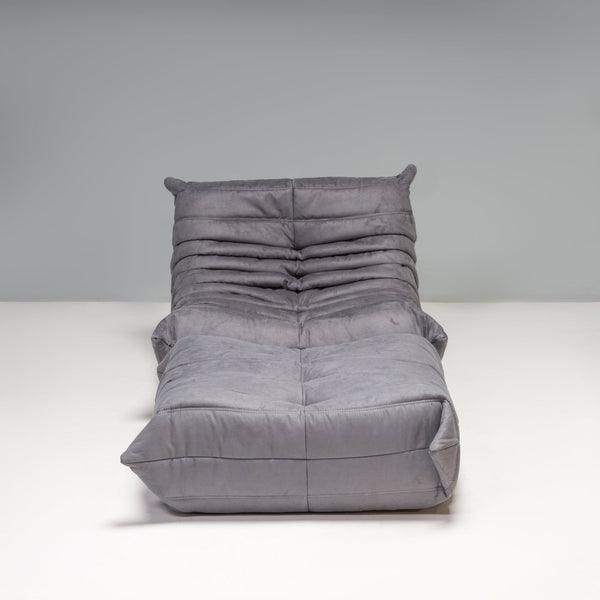 Ligne Roset by Michel Ducaroy Togo Grey Armchair and Footstool - REHAUS - Michel Ducaroy