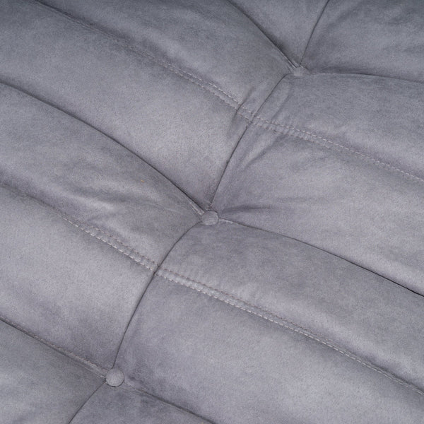 Ligne Roset by Michel Ducaroy Togo Grey Armchair and Footstool - REHAUS - Michel Ducaroy