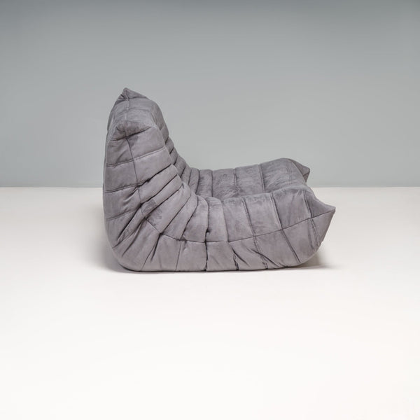 Ligne Roset by Michel Ducaroy Togo Grey Armchair and Footstool - REHAUS - Michel Ducaroy