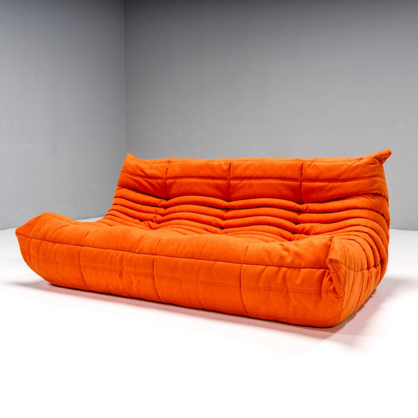 Ligne Roset by Michel Ducaroy Togo Orange Modular Sofa, Set of Three @ REHAUS