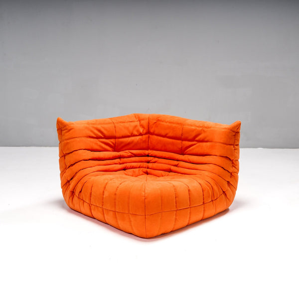 Ligne Roset by Michel Ducaroy Togo Orange Modular Sofa, Set of Three @ REHAUS