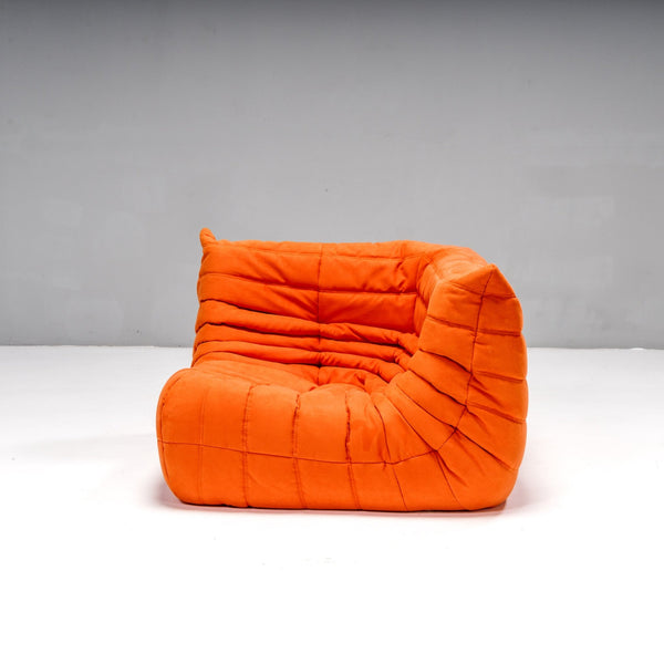 Ligne Roset by Michel Ducaroy Togo Orange Modular Sofa, Set of Three @ REHAUS