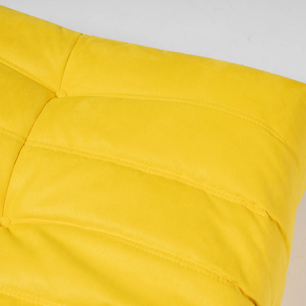 Ligne Roset by Michel Ducaroy Togo Yellow Armchair and Footstool, Set of 2 @ REHAUS