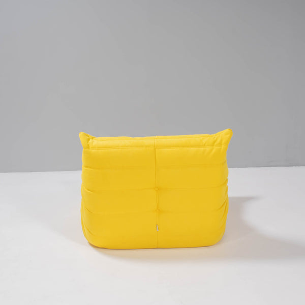 Ligne Roset by Michel Ducaroy Togo Yellow Armchair and Footstool, Set of 2 @ REHAUS