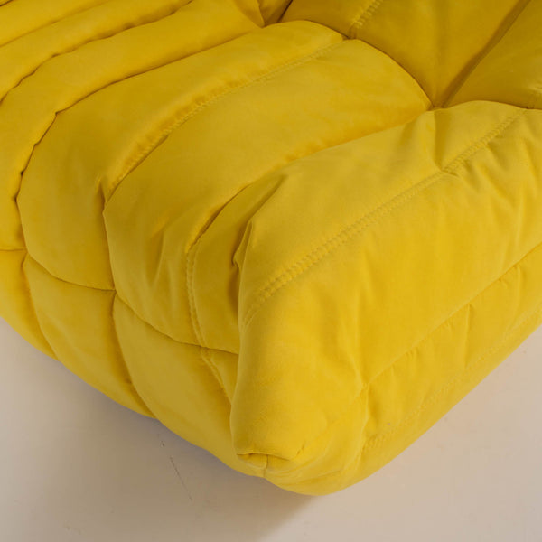 Ligne Roset by Michel Ducaroy Togo Yellow Armchair and Footstool, Set of 2 @ REHAUS