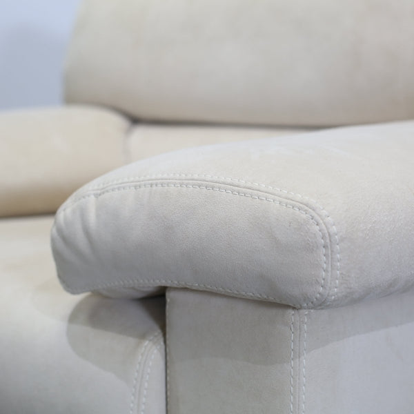 Ligne Roset Cream Suede Pallas Armchair by Claude Brisson @ REHAUS