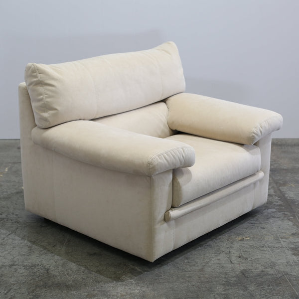Ligne Roset Cream Suede Pallas Armchair by Claude Brisson @ REHAUS