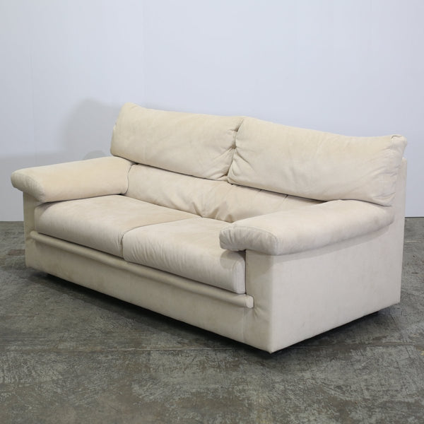Ligne Roset Cream Suede Two Seater Pallas Sofa by Claude Brisson @ REHAUS