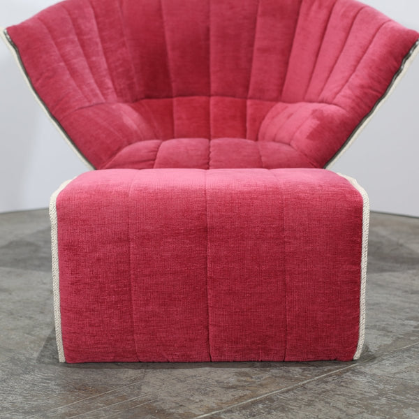Ligne Roset Moël Armchair & Footstool by Inga Sempé @ REHAUS