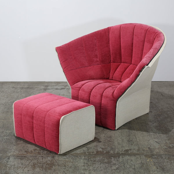 Ligne Roset Moël Armchair & Footstool by Inga Sempé @ REHAUS
