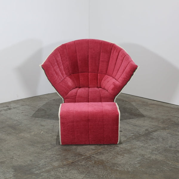 Ligne Roset Moël Armchair & Footstool by Inga Sempé @ REHAUS