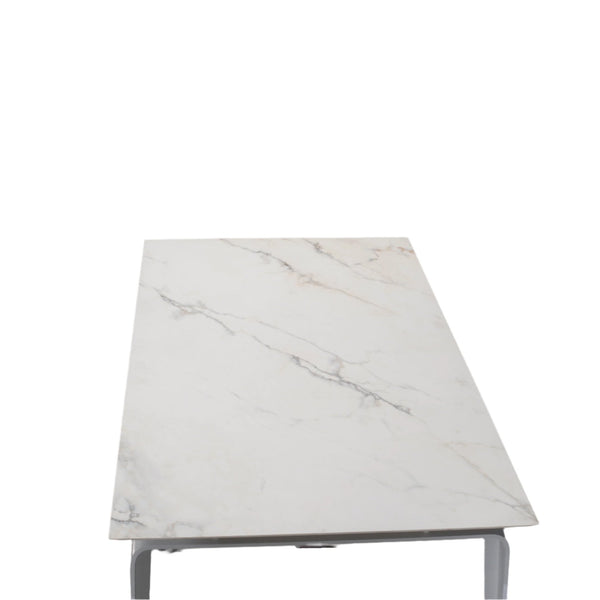 Ligne Roset Odessa Dining Table with White Lacquered Base by Mauro Lipparini - REHAUS - Ligne Roset