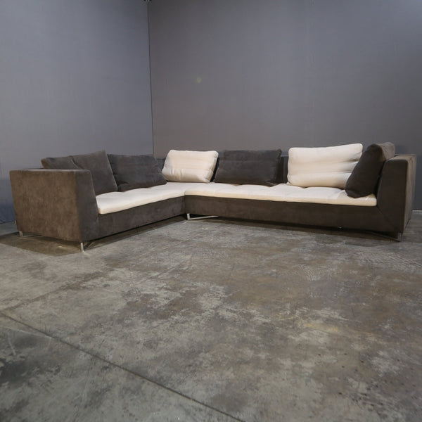 Ligne Roset - Shaped Sofa with Alcantara Upholstery @ REHAUS