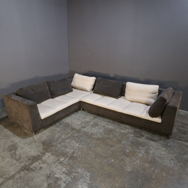 Ligne Roset - Shaped Sofa with Alcantara Upholstery @ REHAUS