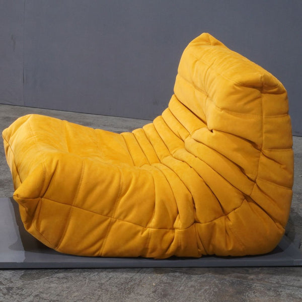 Ligne Roset Yellow Togo Armchair ( Armchair ONLY ) in Alcantara fabric by Michel Ducaroy @ REHAUS