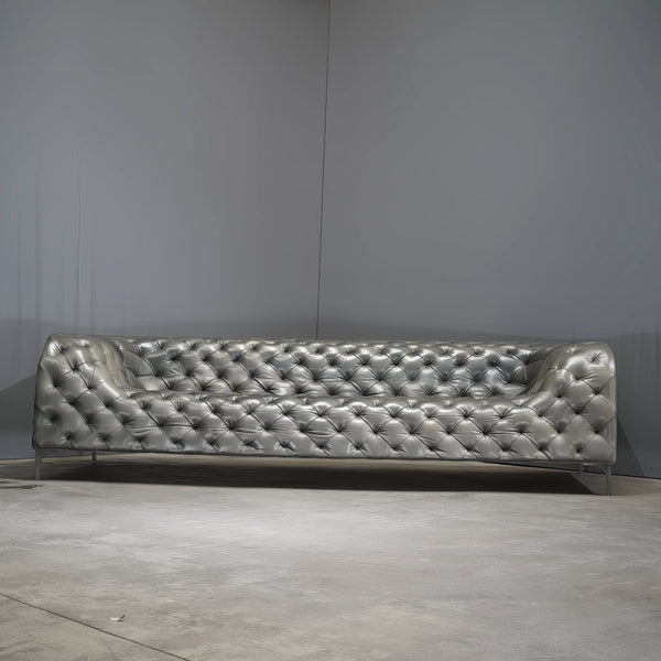 Lof's Gurian Arthur Leather Chesterfield Sofa by Zeno Nugari - REHAUS - Lof's