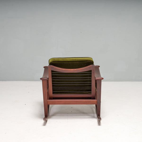 M Nissen for Pastoe Mid - Century Teak Spade Rocking Chair, Finn Juhl design 1960s - REHAUS - M Nissen