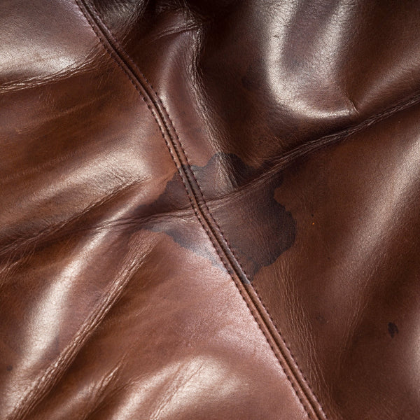 Marco Zanuso for Zanotta Brown Leather Maggiolina Lounge Chair & Footstool - REHAUS - Marco Zanuso