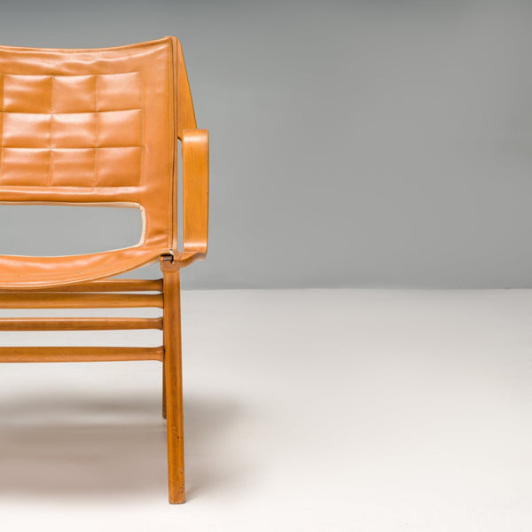 Mid Century Hvidt & Mølgaard - Nielsen for Fritz Hansen AX 6060 Leather Armchairs, Set of 2 - REHAUS - Peter Hvidt & Orla Mølgaard - Nielsen