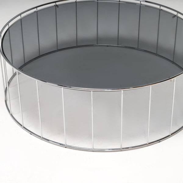 Minotti by Rodolfo Dordoni Caulfield Round Glass Coffee Table - REHAUS - Rodolfo Dordoni