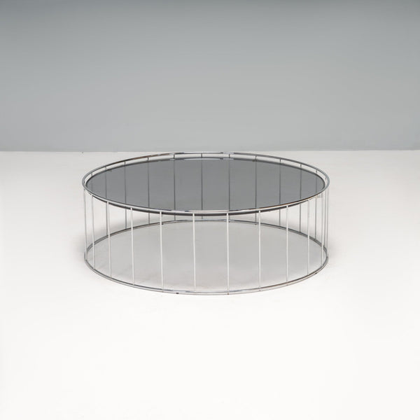 Minotti by Rodolfo Dordoni Caulfield Round Glass Coffee Table - REHAUS - Rodolfo Dordoni
